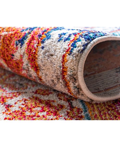 Bridgeport Home Brio Bri5 Multi 8' x 8' Round Area Rug & Reviews Rugs