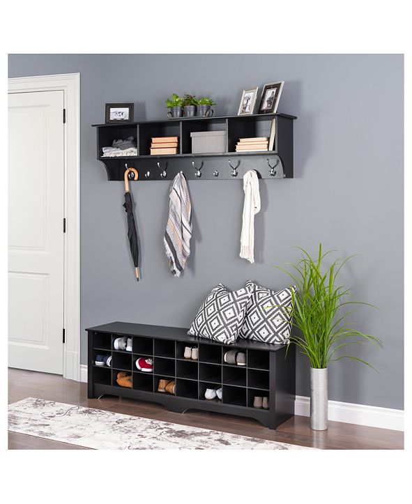 Prepac 24 Pair Shoe Storage Cubby Bench & Reviews ...