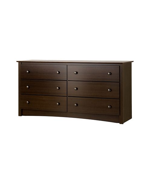 Prepac Fremont 6 Drawer Dresser Reviews Furniture Macy S