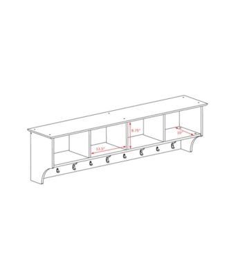 60" Wide Hanging Entryway Shelf