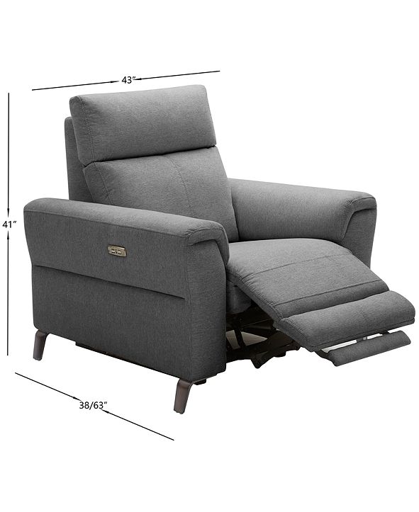 Furniture CLOSEOUT! Raymere 41" Fabric Power Motion Recliner & Reviews