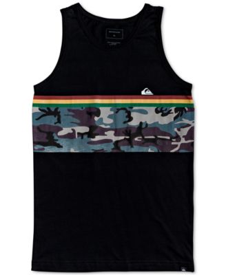 Quiksilver - Big Boys Down Under Stripe Cotton Tank Top