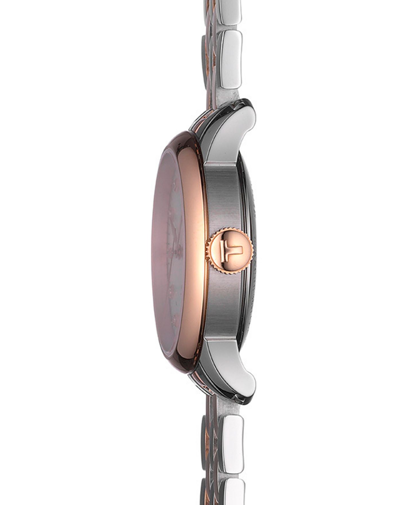 Женские часы Tissot Swiss Automatic Le Locle Diamond-Accent Two-Tone Stainless Steel Bracelet Watch 29mm — фото 2