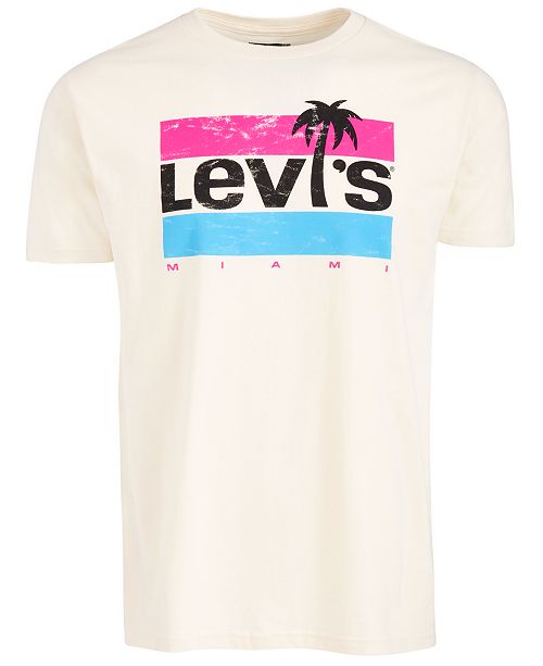 Levi S Men S Miami Graphic T Shirt Reviews T Shirts Men Macy S