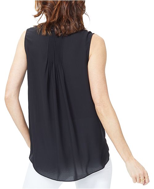 Nydj Riviera Blossoms Crepe Blouse, X-Large