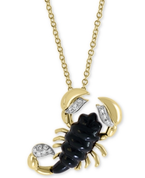 image of Effy Onyx (16 x 6mm) & Diamond Accent Scorpion 18