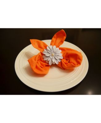 White Pearl Flower Napkin Ring