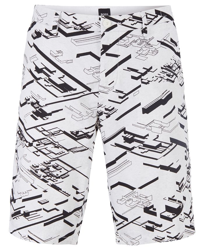Hugo Boss BOSS Men's Liem4-Print1 Graphic-Print Slim-Fit Shorts - Macy's