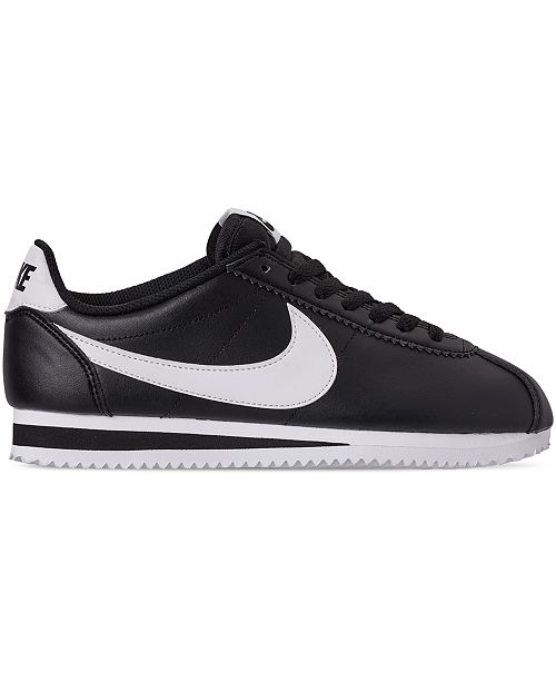 Nike Women S Classic Cortez Leather Casual Sneakers From Finish