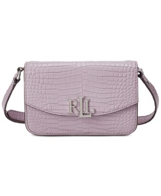 Lauren Ralph Lauren - Madison Croc-Embossed Convertible Leather Belt Bag