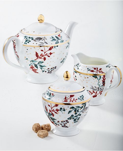 Martha Stewart Collection Royal Blush Tea Set, Created for Macy's