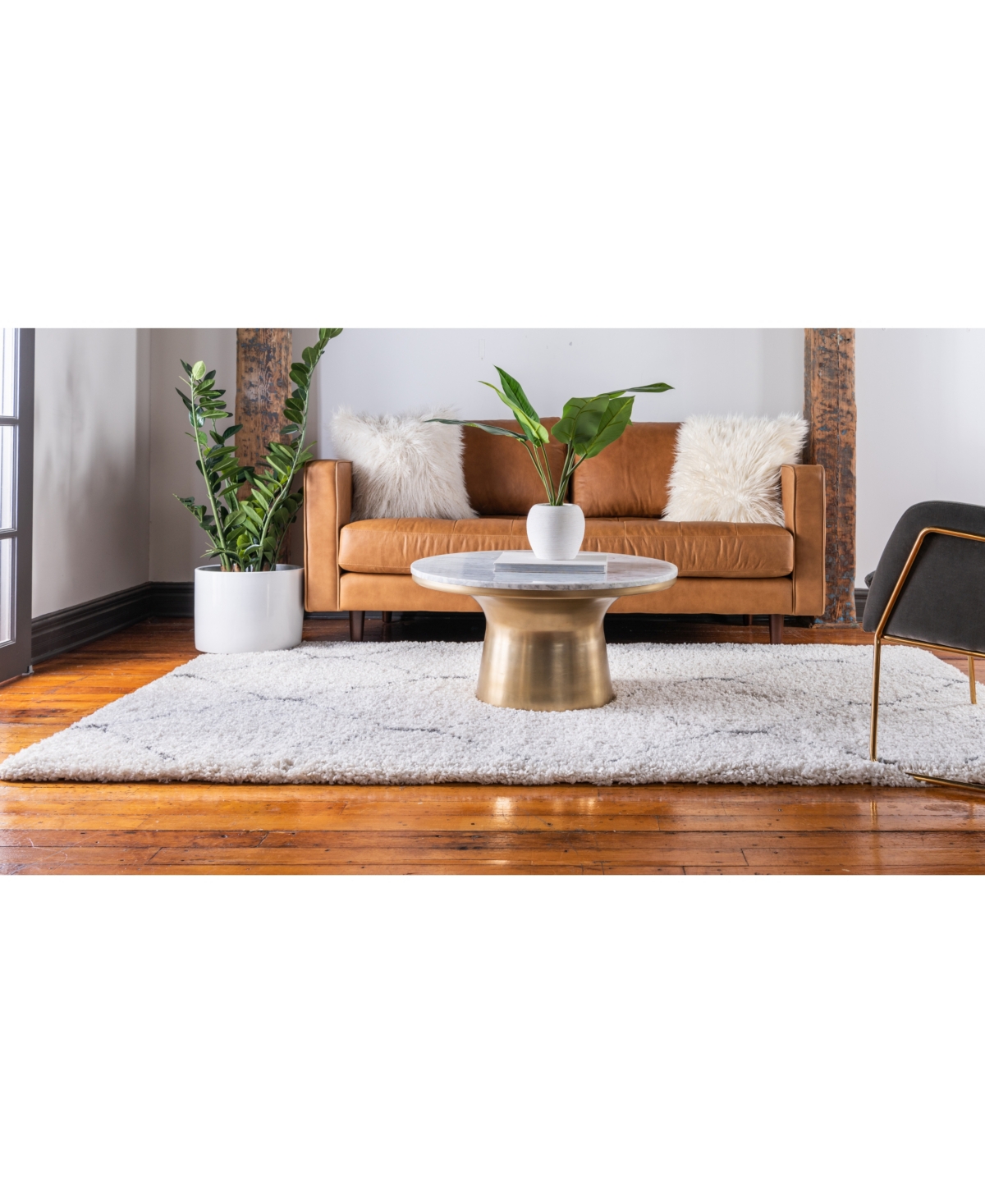 Bayshore Home Fazil Shag Faz5 Area Rug