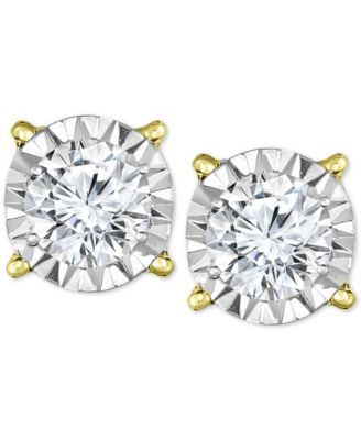 Diamond Stud Earrings (2 ct. t.w.) in 14k Yellow, White or Rose Gold