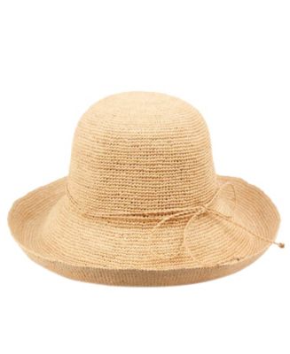 Epoch Hats Company Angela & William Raffia Roll Up Brim Sun Cloche Hat ...