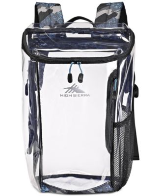 High Sierra - Clear Top-Load Backpack