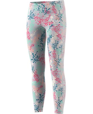 adidas floral 3 stripe leggings