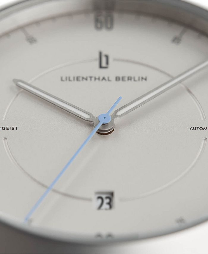 Lilienthal Berlin Zeitgeist Automatik Silver Steel Mesh Watch 42mm Macy's