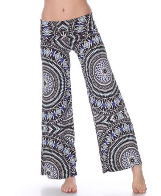 Geometric Print Palazzo Pants
