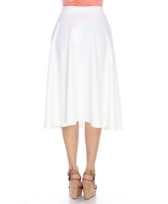 Flared Midi Skirt with Pockets