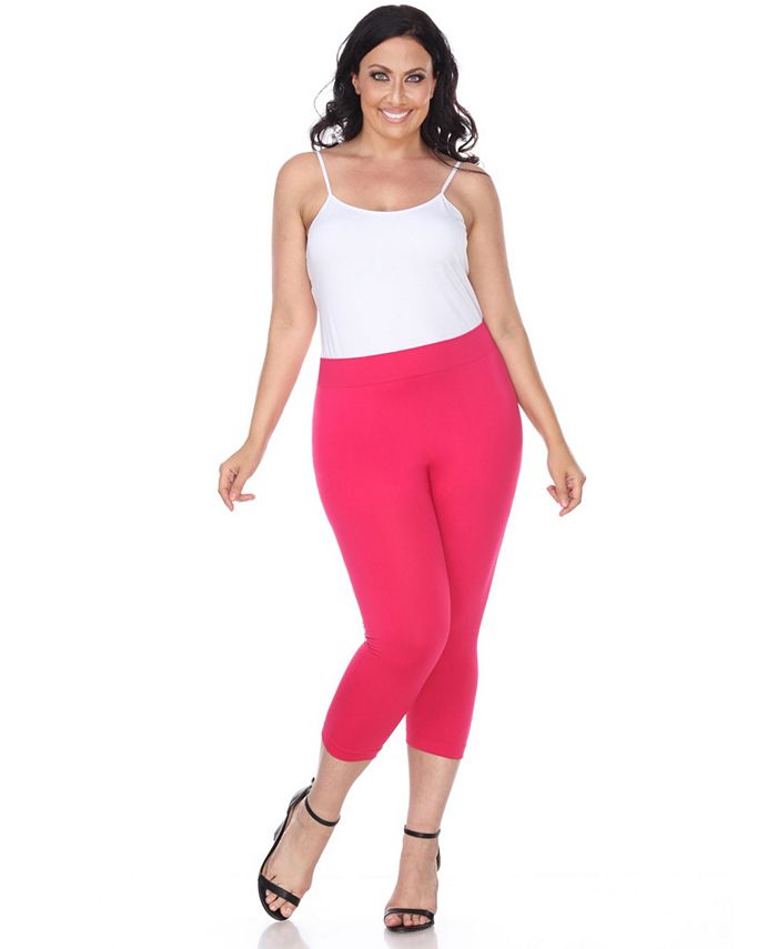 Lære talentfulde lide White Mark Plus Size Super Soft Capri Leggings & Reviews - Pants & Capris -  Women - Macy's