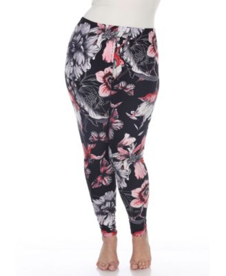 plus size printed leggings