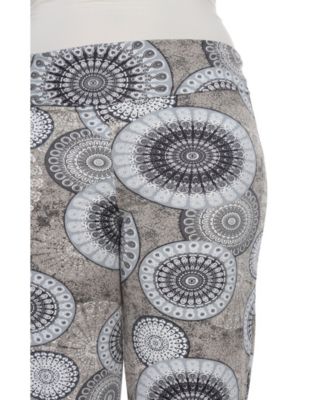 Plus Size Circle Print Palazzo Pants