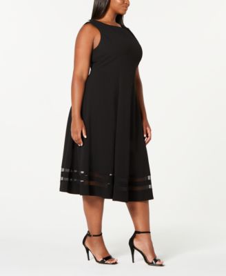 macy's calvin klein plus size dresses