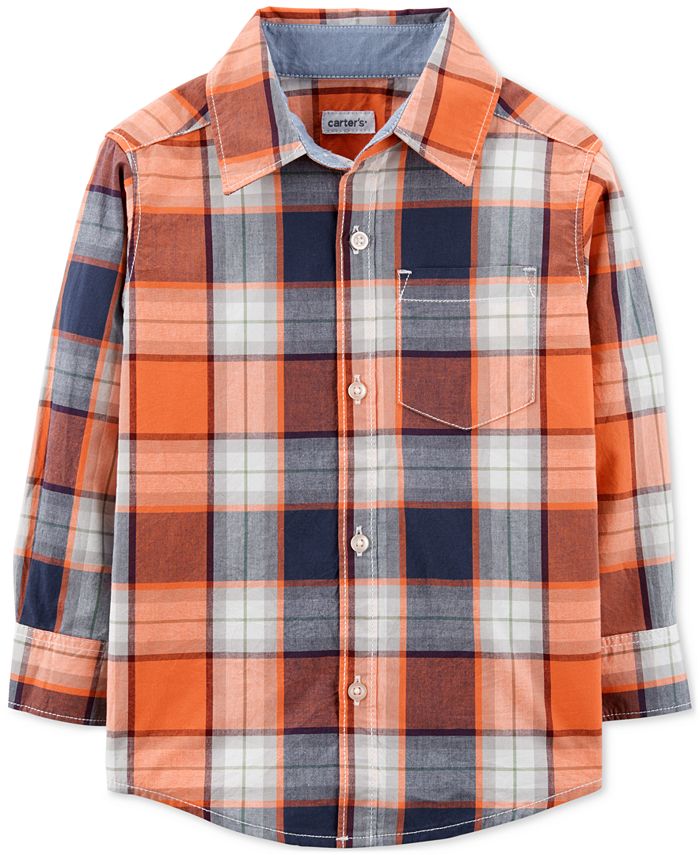 Carter's Baby Boys Plaid Cotton Shirt Macy's