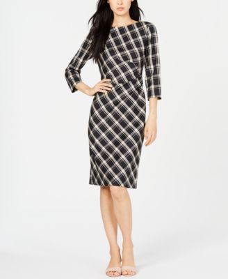 Weekend Max Mara - Fiorina Ruched Plaid Dress