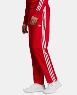 red adidas track pants mens