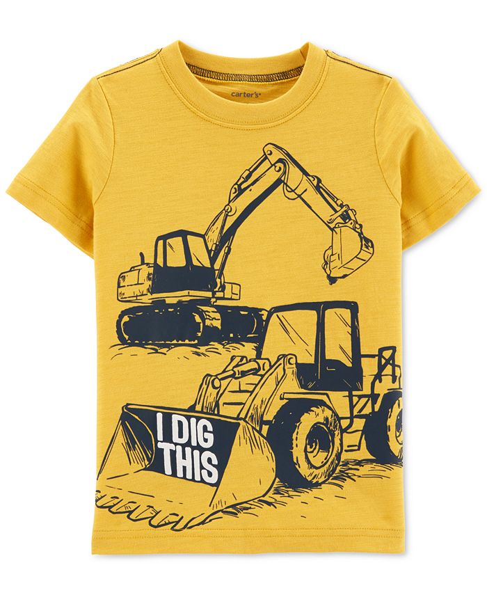 Carter's Baby Boys Dig-Print Cotton T-Shirt - Macy's
