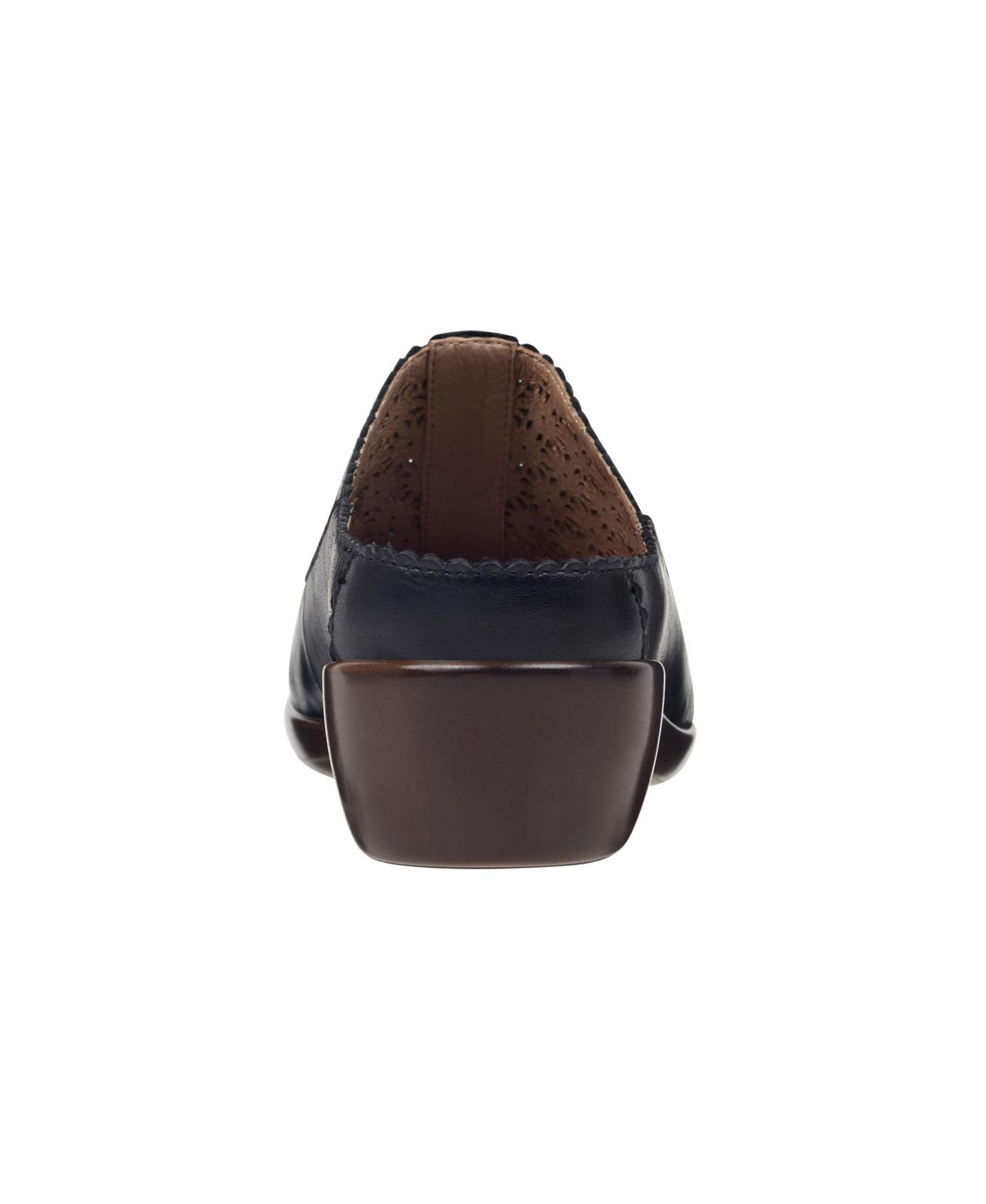 Женские сабо Easy Spirit Dusk Block Heel Mules, цвет: Чёрный кожаный — фото 3