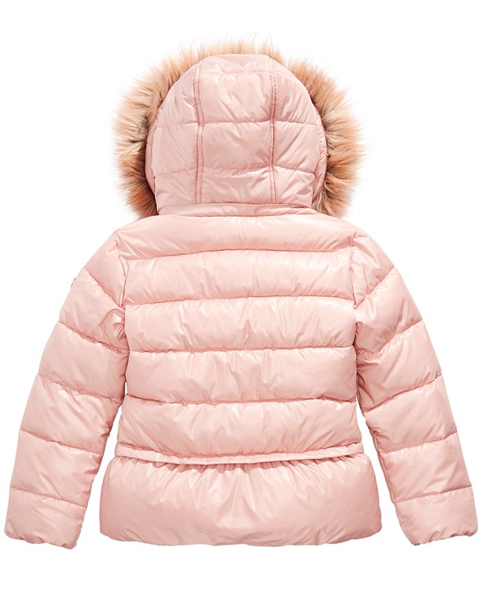 Michael Kors Toddler Girls Faux-Fur-Trim Hooded Puffer Jacket & Reviews ...