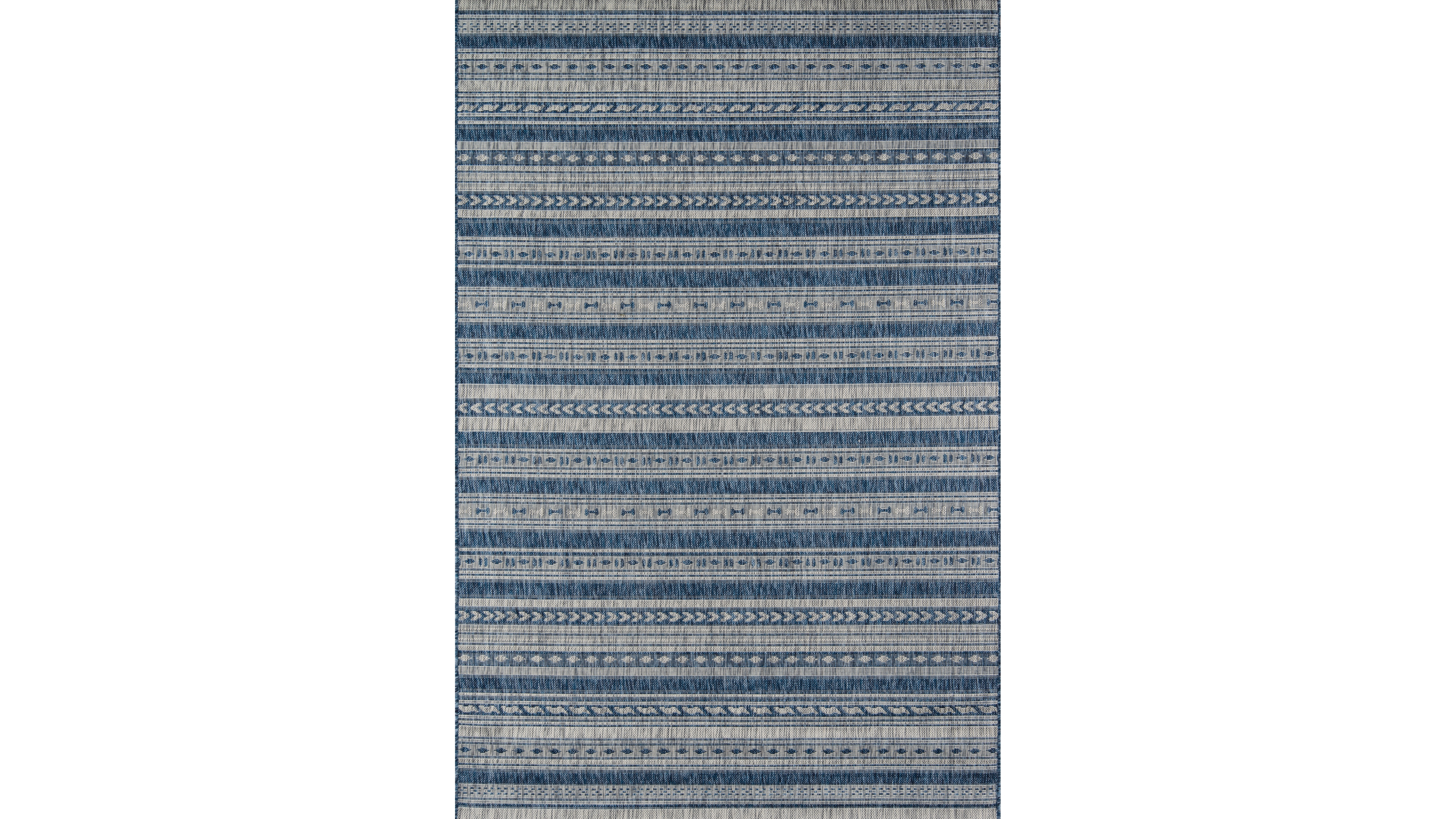 Novogratz Villa Vi-04 Blue 2'7" x 7'6" Runner Outdoor Area Rug