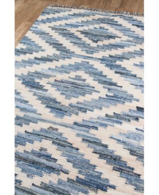 Novogratz California Cal-2 Blue 2'3" x 8' Runner Area Rug