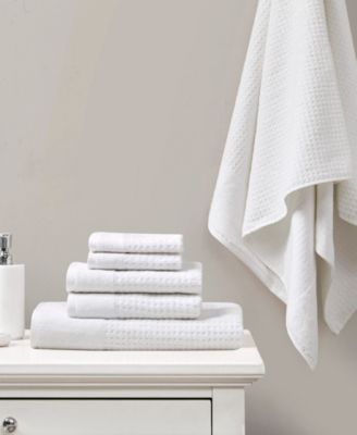 Spa Waffle Jacquard Luxury Combed Cotton 6-Pc. Bath Towel Set