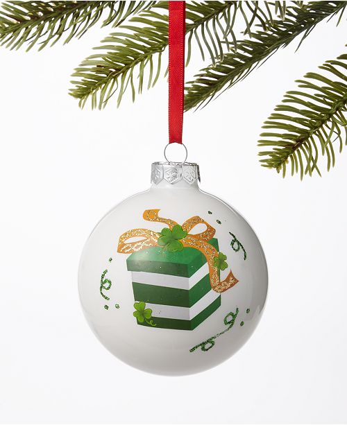 Holiday Lane Irish Irish U A Merry Christmas Ball Ornament, Created For 