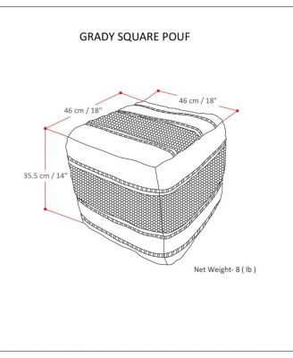Grady Square Pouf