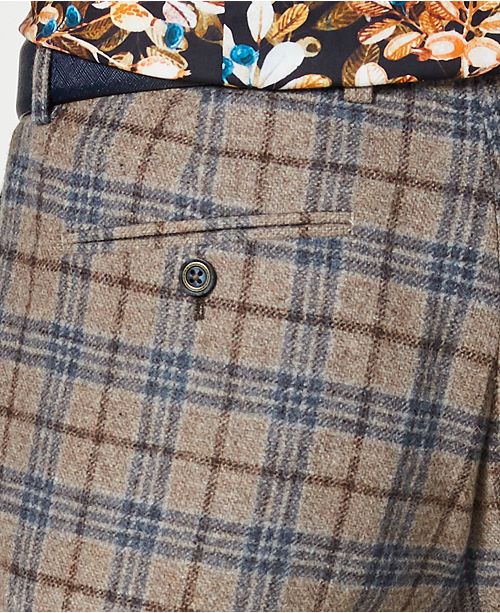 men's plaid dress pants