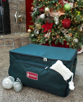 Christmas Ornament Storage Box with Adjustable Dividers