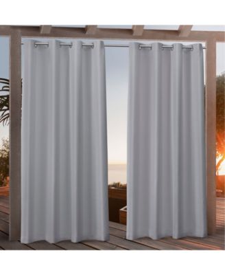Canvas Indoor/Outdoor Grommet Top 54" X 84" Curtain Panel Pair