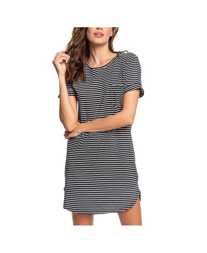 Roxy Juniors' Cotton Striped T-Shirt Dress - Macy's