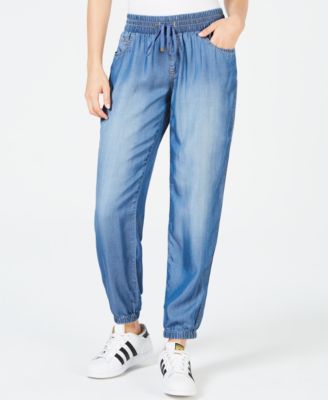 womens chambray joggers