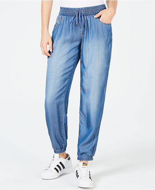 chambray joggers