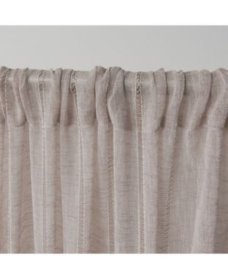 Exclusive Home Hemstitch Sheer Embellished Rod Pocket Top Curtain Panel ...