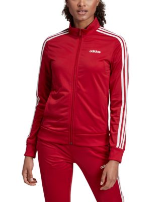 red adidas track jacket women's