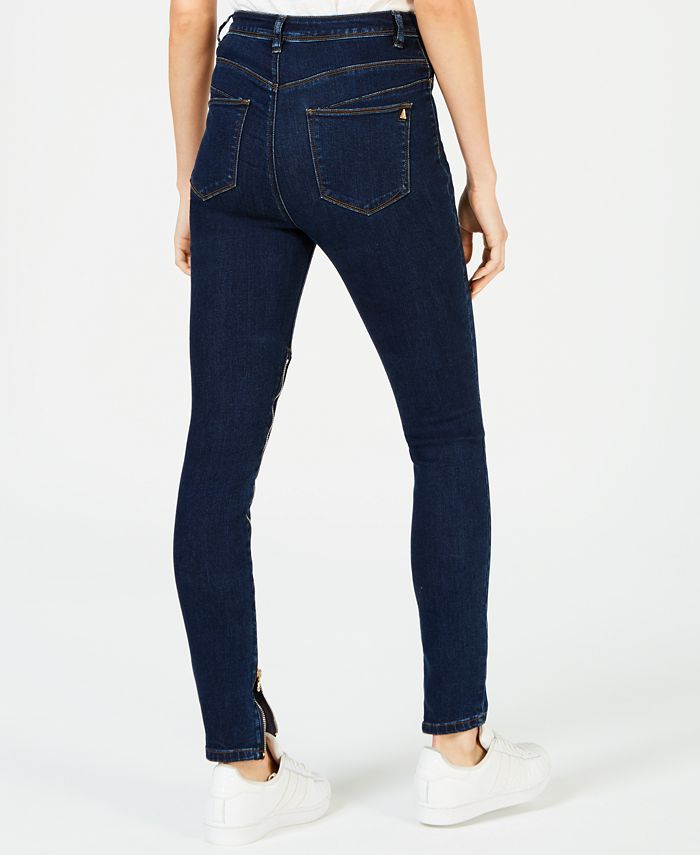 La La Anthony Power-Zip Stiletto High-Rise Skinny Jeans - Macy's