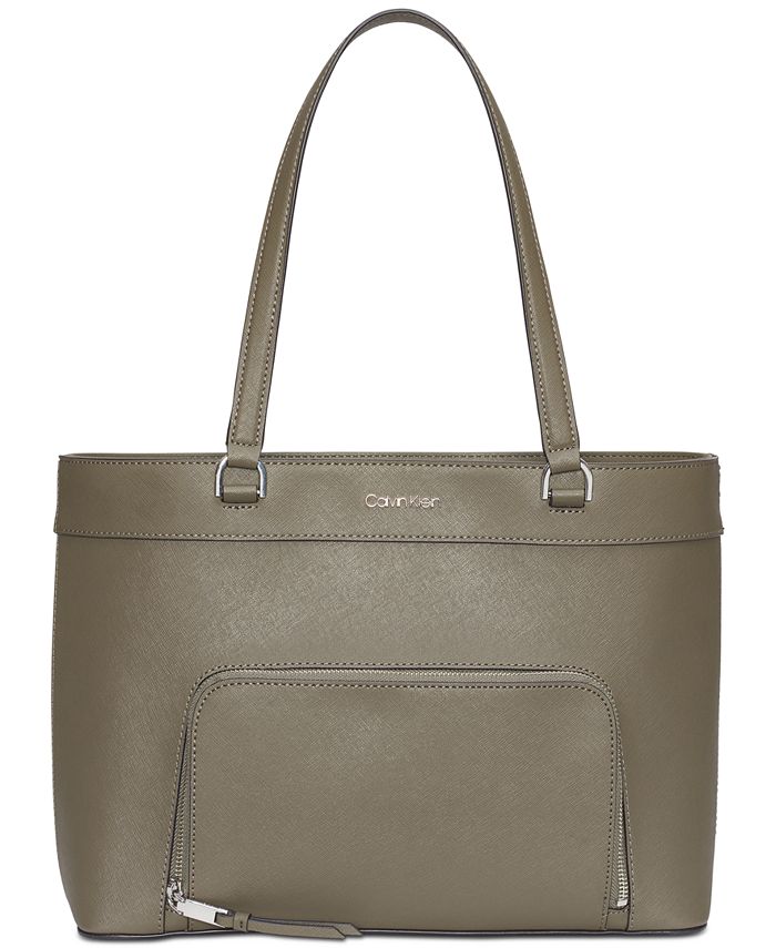 Calvin klein louise leather new arrivals tote