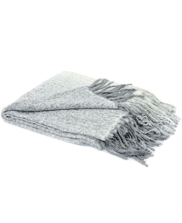 Cheer Collection Gray Ombre Throw Blanket & Reviews Blankets & Throws