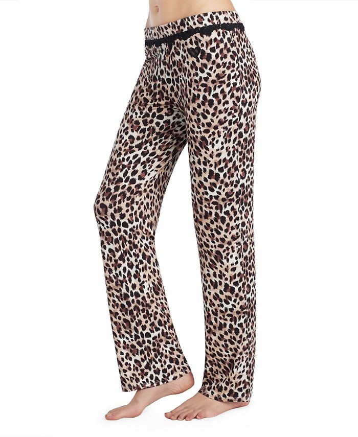 Betsey Johnson Lace Trim Printed Pajama Pants Macy s